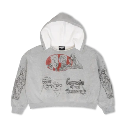 We Are Righteous “3:16” Distressed Hoodie