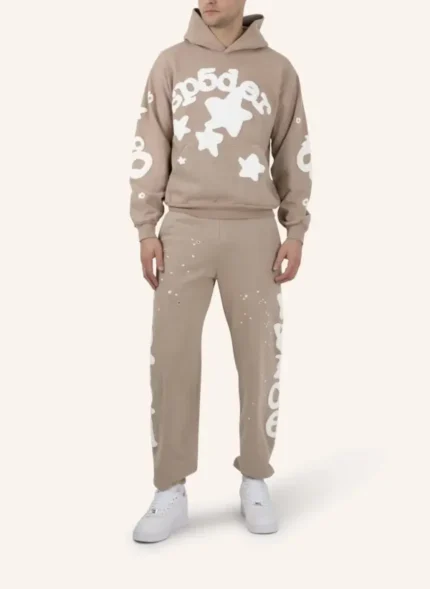 Sp5der Beluga Light Brown Hoodie