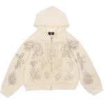 We Are Righteous “Tatted Believer” Zip Up (Cream)