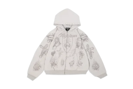 Werighteous “Tatted Believer” Zip Up (Grey)