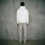 Sp5der OG Rhinestone Logo White Hoodie