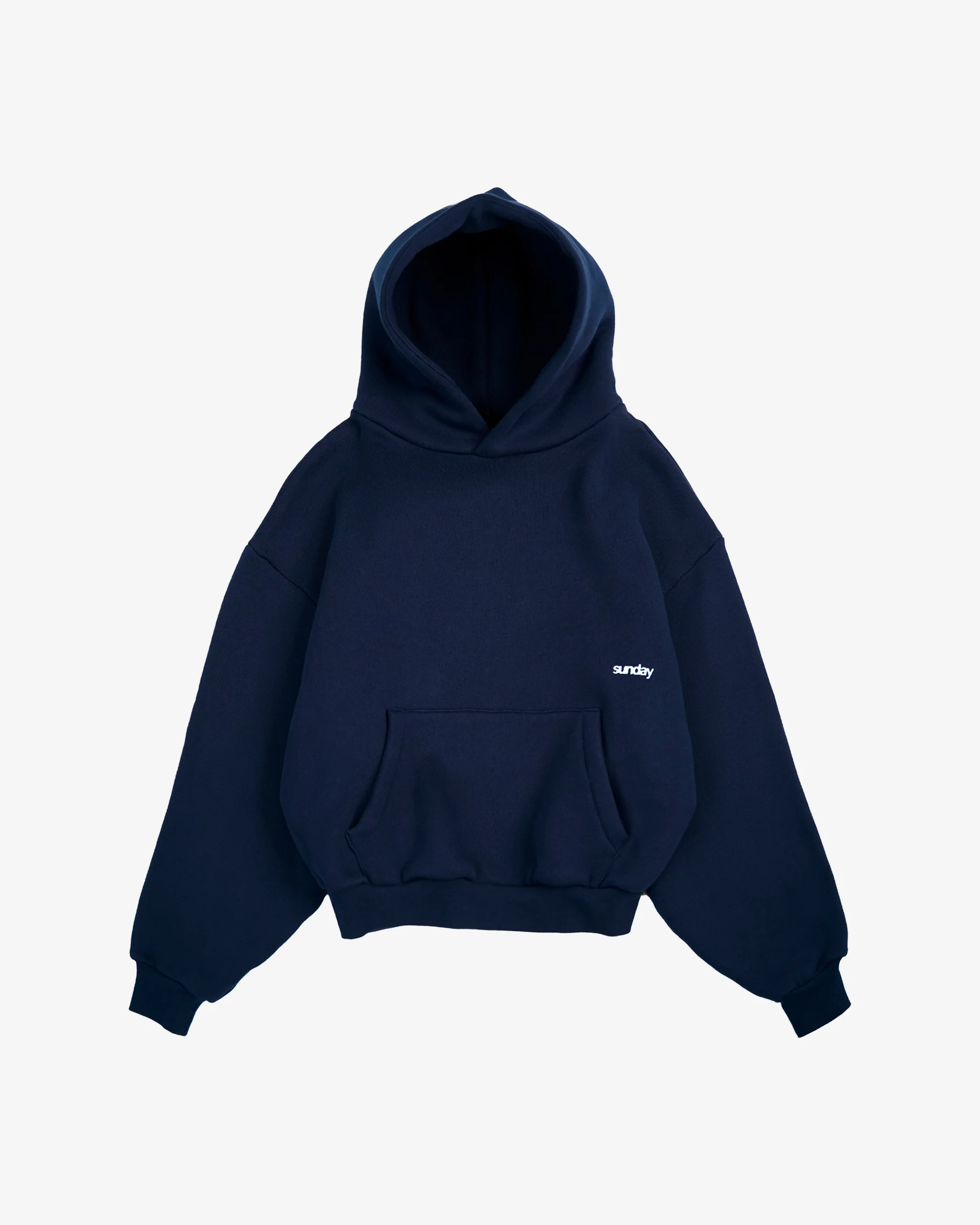 SCRIPT_HOODIE_-_NAVY Sunday heavyweight script hoodie