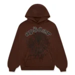 SP5DER OG WEB BROWN HOODIE