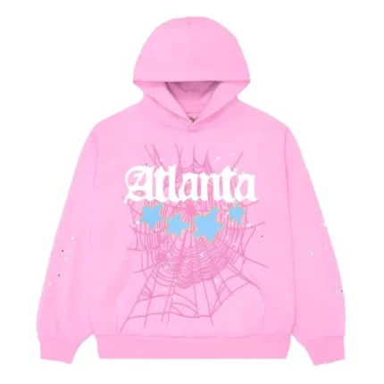 Sp5der Atlanta Pink Hoodie