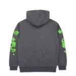 Sp5der Beluga Grey/Green Hoodie