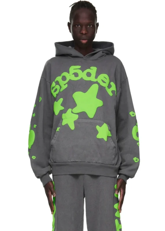 grey sp5der hoodie