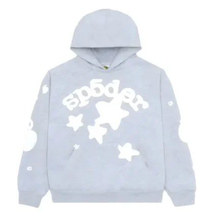 Sp5der Beluga Heather Grey Hoodie