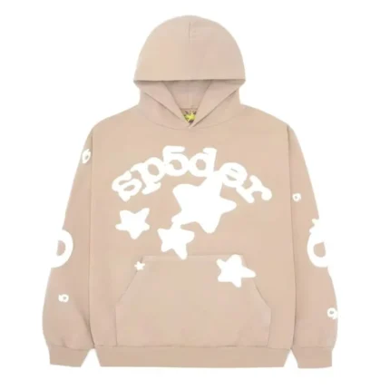 Sp5der Beluga Light Brown Hoodie