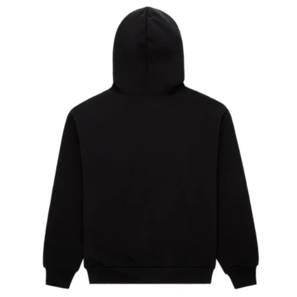 Sp5der Flame Web Graphic Black Orange Hoodie