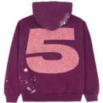 Sp5der Nocturnal Highway Dark Purple Hoodie