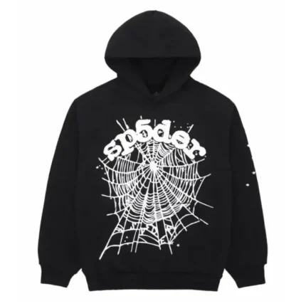Sp5der OG Web Black Hoodie