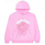 Sp5der OG Web Pink Hoodie