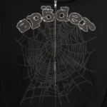 Sp5der OG Web V2 Rhinestone Zip-Up Hoodie