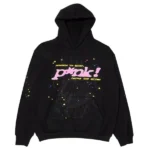Sp5der P*NK/Black Hoodie