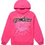 Sp5der P*NK V2 Pink Hoodie