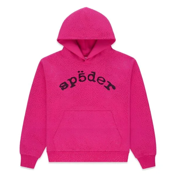 pink spider hoodie