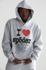Sp5der Souvenir Hoodie Grey Heather