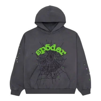 Sp5der Wait Web Slate Grey Hoodie
