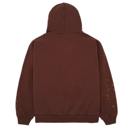 Sp5der Web Brown Hoodie