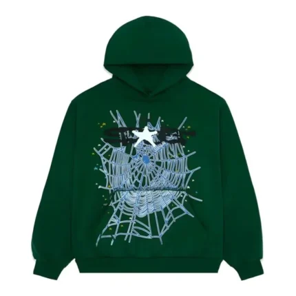 Sp5der Web Hunter Green Hoodie