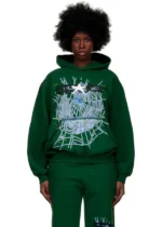 Sp5der Web Hunter Green Hoodie