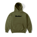 Butter Stencil Logo Pullover Hoodie, Army