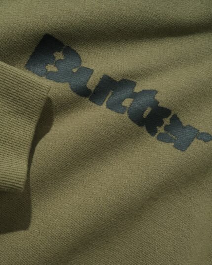 Butter Stencil Logo Pullover Hoodie, Army