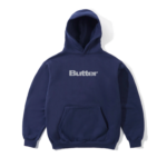Butter Stencil Logo Pullover Hoodie, Navy