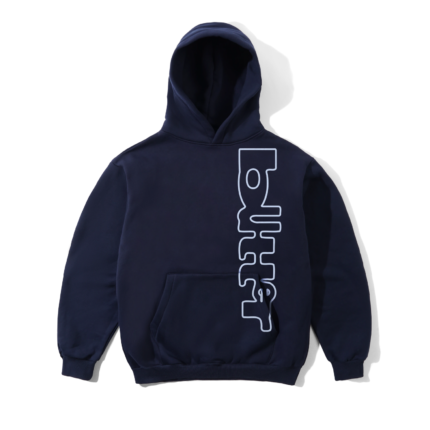 Butter Warped Pullover Hoodie, Navy