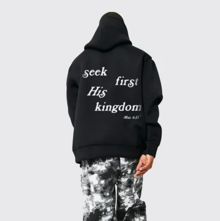 Seek First His Kingdom Black Hoodie