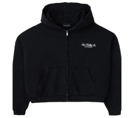 Raspberry Hills Black Zip Up Hoodie